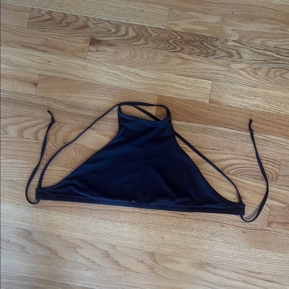 Black Halter Bikini Top